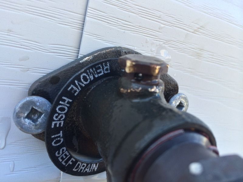 Exterior Faucet leaking from the top DIY Home Improvement Forum